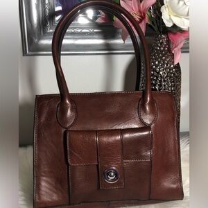 Wilsons Leather Roma Brown Leather Shoulder Bag Vintage comes w/original tags